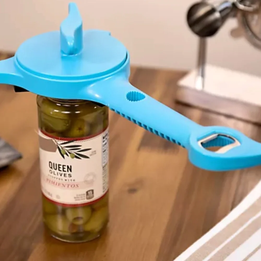 Kuhn Rikon 5-in-1 Multi Purpose Jar & Bottle Opener Black NEW K51429